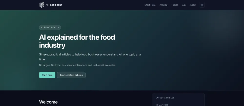 AI Food Focus preview